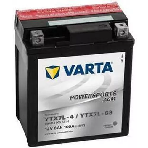 cumpără Acumulator auto Varta 12V 6AH 100A(EN) (114x71x131) YTX7L-BS AGM (506014010I314) în Chișinău 