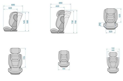 купить Автокресло Maxi Cosi 8800550111 Rodifix Pro2 I-Size, Authentic Graphite в Кишинёве 