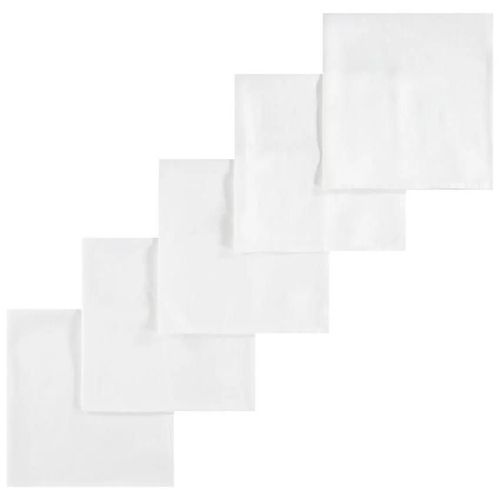 купить Аксессуар для пеленания Premaman PBRFJ8-BLA-UNQ Set 5 pelinci din bumbac Albe в Кишинёве 