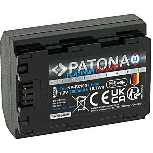 купить Аккумулятор для фото-видео Patona 1360, battery with USB-C Input f. Sony NP-FZ100 в Кишинёве 