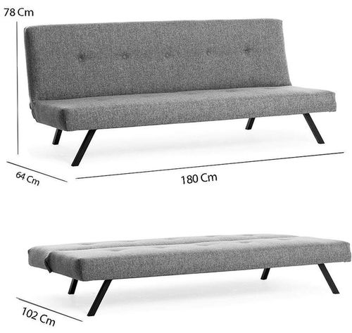 купить Диван Trendy Zola Gri deschis, extensibila (3 locuri) в Кишинёве 