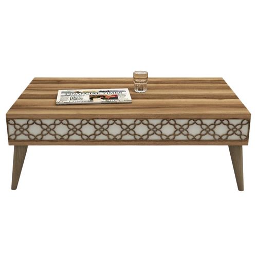 cumpără Măsuţă cafea Trendy Oras, Nuc, Smantana 105x36x60cm în Chișinău 