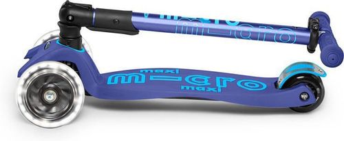 купить Самокат Micro MMD099 Maxi Deluxe Foldable LED Navy в Кишинёве 