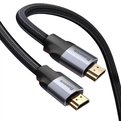 cumpără Cablu pentru AV Baseus CAKSX-C0G HDMI M to HDMI M 2m 4K Enjoyment Gray, gold-plated în Chișinău 