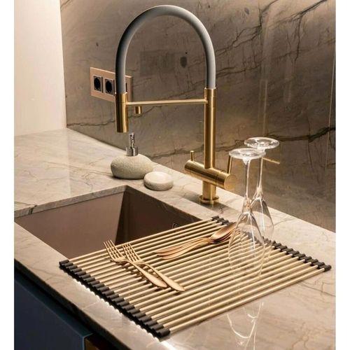 купить Аксессуар для кухонных моек Fabiano Сушилка для раковины Rollmat GOLD в Кишинёве 