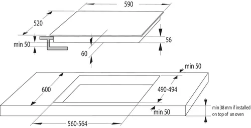 купить Встраиваемая поверхность электрическая Gorenje GI6401BSCE в Кишинёве 