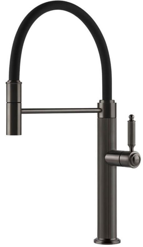 купить Смеситель кухонный Gessi 60634-707 Venti20 Black Metal Brushed PVD в Кишинёве 