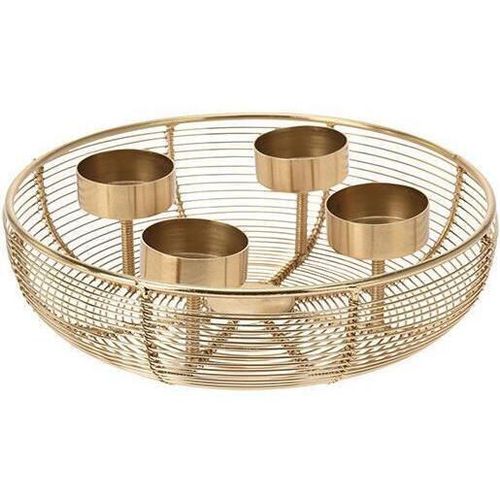 cumpără Decor Holland 48285 Gold Подсвечник металлический на 4 свечи D20cm în Chișinău 