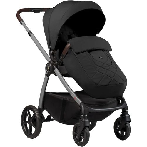 купить Детская коляска DadaPrams Carucior 2in1 Flux Black + Adaptoare в Кишинёве 