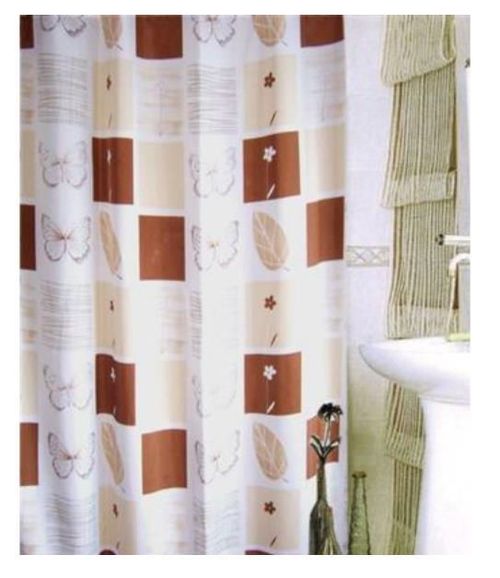 купить Занавеска для ванной Bisk 06050 TXT THESSA bej, 180x200 в Кишинёве 