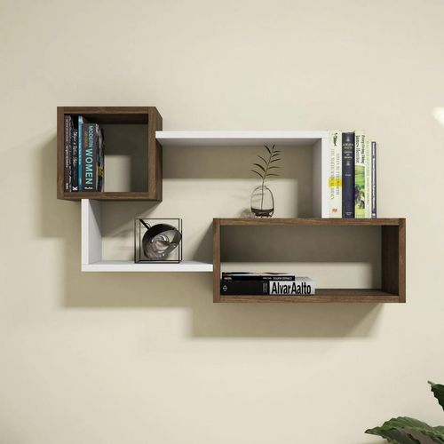 cumpără Raft decorativ Hanah Home Afro White Walnut în Chișinău 