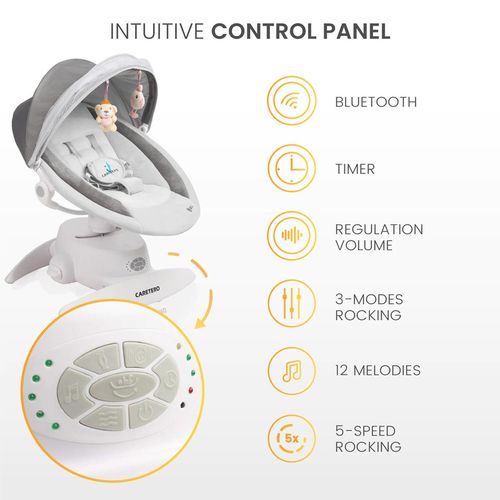 купить Детское кресло-качалка Caretero 8002 Opti Beige в Кишинёве 