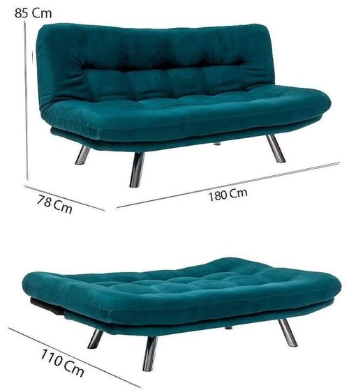 купить Диван Trendy Misa Verde Petrol (3 locuri) в Кишинёве 