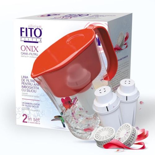 cumpără Cană filtrantă pentru apă Fito Filter FF Onix Si+ rosu în Chișinău 
