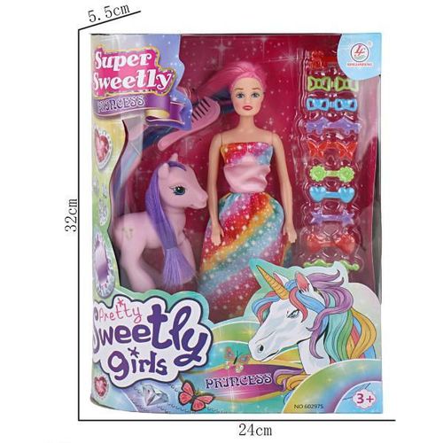 cumpără Păpușă Essa 60308/60297HWT-3 Păpușa cu accesorii pentru păr, 29cm în Chișinău 