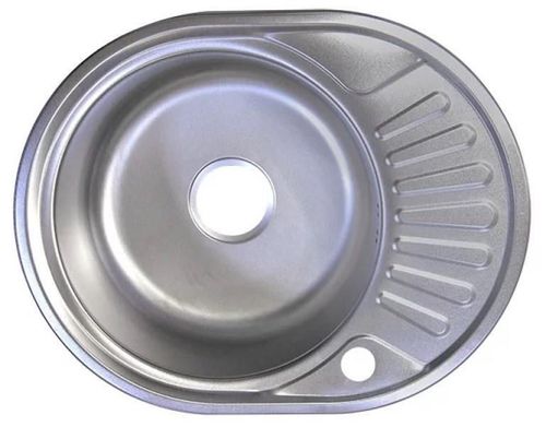 cumpără Chiuvetă bucătărie Rubano HD6044E incastrabila 570x450x180mm, (dreapta),inox, periat-0,8mm în Chișinău 