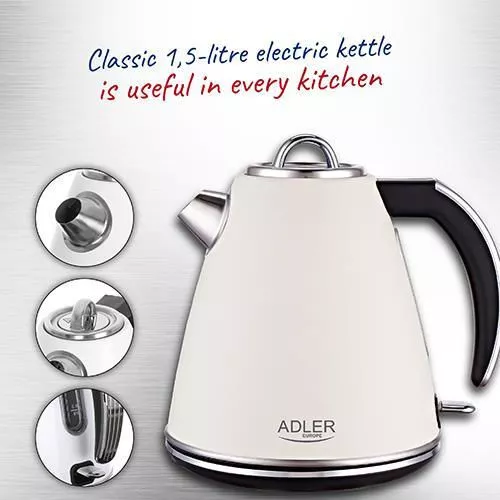 cumpără Fierbător de apă Adler AD 1343 Beige în Chișinău 