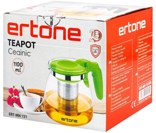 купить Чайник заварочный Ertone ERT-MN 151 verde/negru в Кишинёве 
