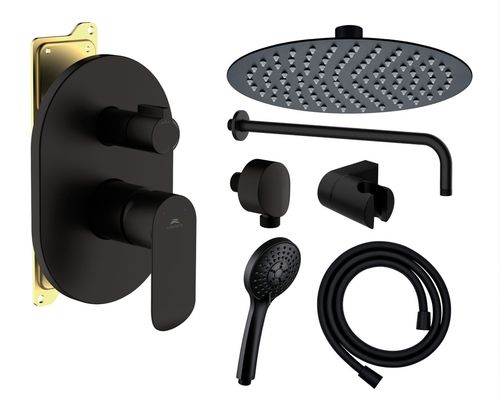 купить Душевая панель Rubineta OLO+ULTRA-2F (N) (BK) в Кишинёве 