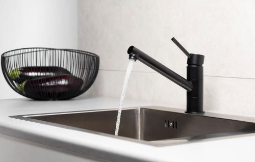 купить Смеситель для умывальника kfa armatura Andra черный в Кишинёве 