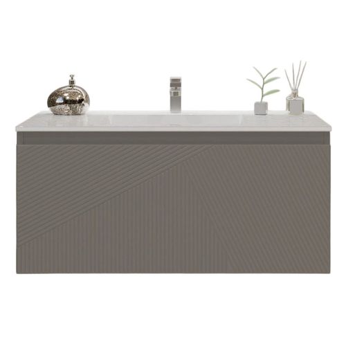 cumpără Dulap pentru lavoar Bayro Sensi под умыв. Allegro 1000 light grey, подвесной în Chișinău 