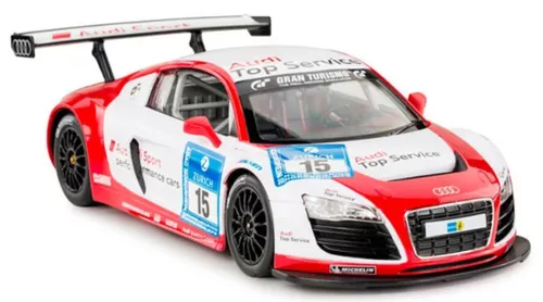 cumpără Jucărie cu telecomandă Rastar 47510-8 Audi R8 LMS Performance (cu volan, baterii), 1:14, alba/rosie, 51232 în Chișinău 