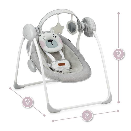 cumpără Leagăn pentru bebeluși MoMi Liss - Baby Swing Bear Pink - 02 Roz în Chișinău 