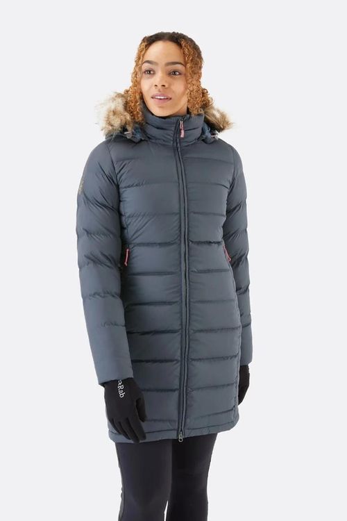 купить Одежда для спорта Rab Scurta dame Deep Cover Parka Steel 10 (QDB-33-STE-10) в Кишинёве 