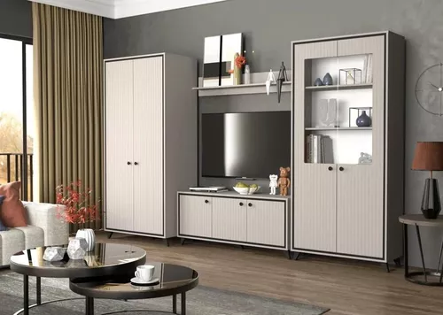 купить Полка декоративная Fabrik Home Talin кашемир, черный ясень (Полка) в Кишинёве 