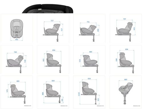 cumpără Scaun auto Maxi Cosi 8515671110 Mica Pro Eco I-Size Autentic Black 40-105cm, 0-4 ani în Chișinău 