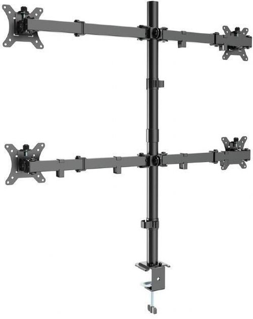 купить Аксессуар для ПК Gembird MA-D4-01 Arm for 4 monitors 13”-32” (rotate, tilt, swivel), black в Кишинёве 