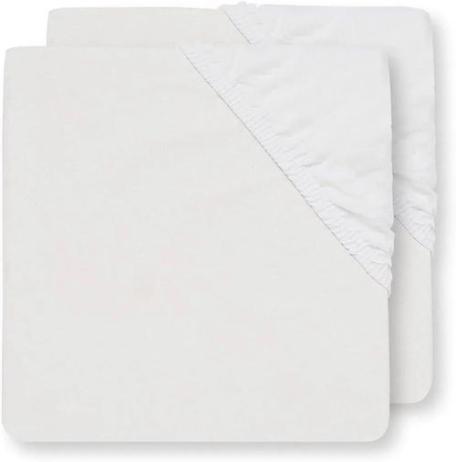 купить Детское постельное белье Jollein 2510-507-00001 Cearsaf cu elastic Cotton White, 120x60cm, 2buc в Кишинёве 