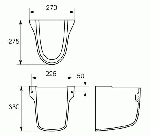 cumpără Piedestal lavoar Cersanit President K08-012 în Chișinău 