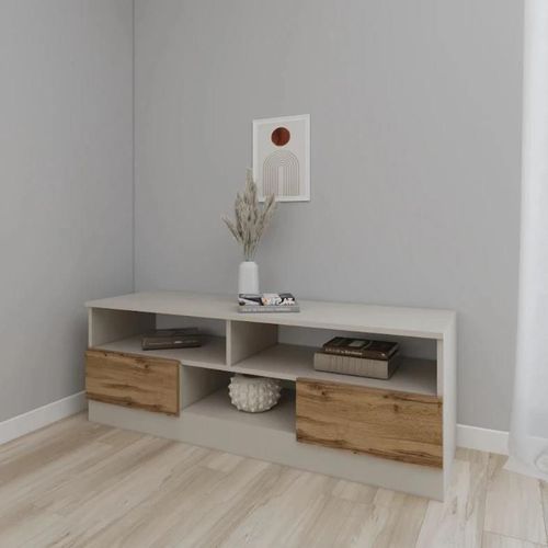 cumpără Comodă TV Smartex (16347) Т6 140cm TV Kashemir+Stejar Inchis în Chișinău 