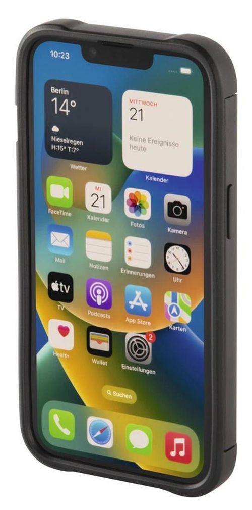 купить Чехол для смартфона Hama 215507 Metallic Frame Cover for Apple iPhone 14, transparent/black в Кишинёве 