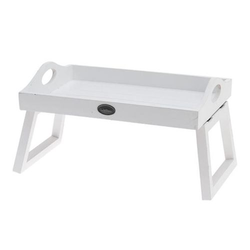 купить Поднос/столик кухонный Excellent Houseware 27827 Masă de servire 30x20x18cm, alba, lemn в Кишинёве 