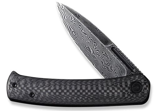 купить Нож походный Civivi C21025B-DS1 Cetos, mâner carbon fiber+inox, Frame Lock в Кишинёве 