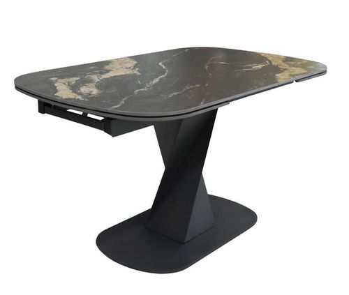 купить Стол Deco Novara 1400-2000x850x760 (HT2592-GN) Black (HY-271) в Кишинёве 