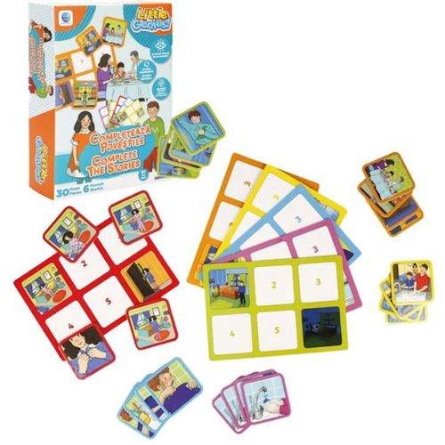 купить Настольная игра Noriel S01003053 Joc de logică Completează poveștile, albastru-portocaliu (ro) в Кишинёве 