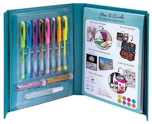 купить Набор для творчества As Kids 1038-11040 Happi Hobbi Art Journal Fluo Pen в Кишинёве 