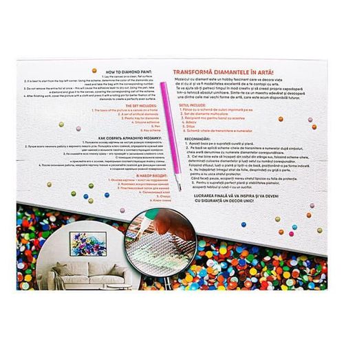 купить Картина по номерам Art Gallery GB86919 Mozaic cu diamante 30x40cm Cuplu pe litoral в Кишинёве 