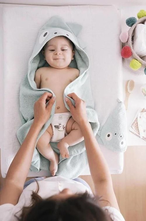 купить Аксессуар для купания Premaman PBRE43-VEM-UNQ Prosop de baie cu gluga si manusa Dino в Кишинёве 