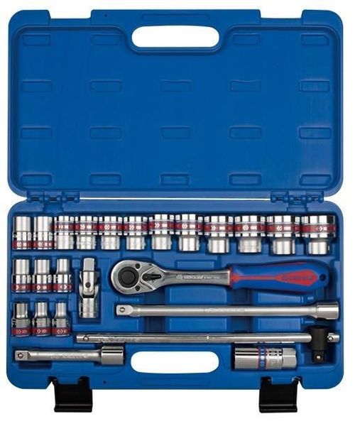 cumpără Set de unelte de mână King Tony ST4528SR набор 1/2" торцевых головок дюймовые 6 гран.и принадлежностей, 24 пр. în Chișinău 