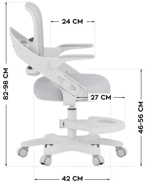 cumpără Fotoliu de birou Mark Adler Junior 4.3 Grey în Chișinău 