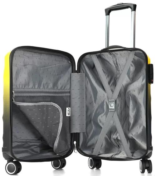 купить Чемодан CCS 5226 S Black-Yellow в Кишинёве 