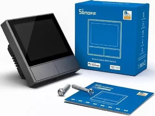 cumpără Întrerupător electric Sonoff Wi-Fi Dual-Channel Smart Scene Wall Switch NSPanel (Neutral Wire), Black în Chișinău 