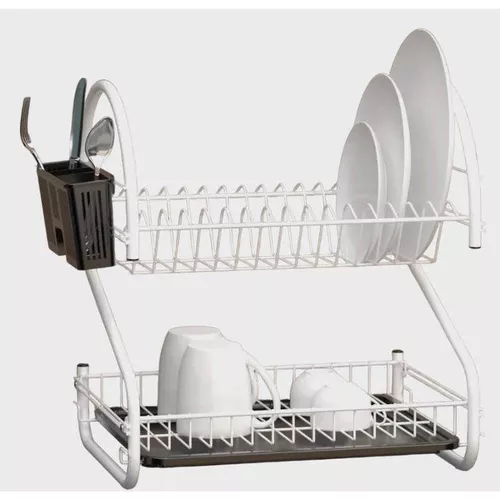купить Сушка для посуды Teknotel KB018 Сушилка для посуды 46x44x30 см, белый металл/пластик в Кишинёве 