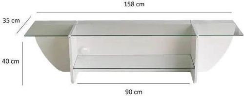 cumpără Comodă TV Trendy Crin, Alb 158x40x35cm în Chișinău 