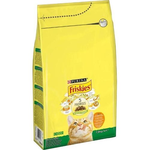cumpără Hrană pentru animale de companie Purina Friskies Indoor hr.usc. p/pisici (pui,legume) 1,5kg (6) în Chișinău 
