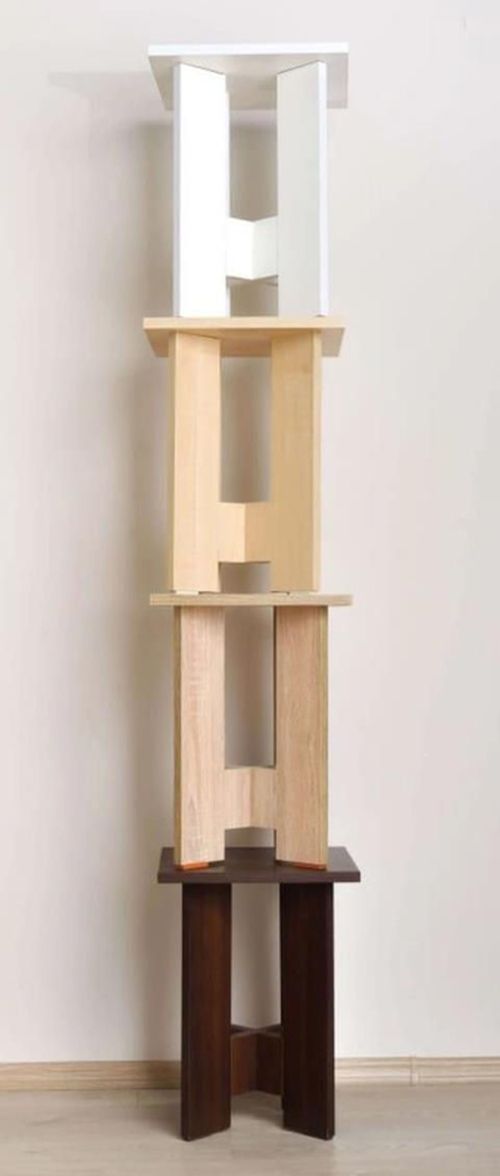 cumpără Scaun Fabrik Home Табурет ламинатный Белый ясень în Chișinău 